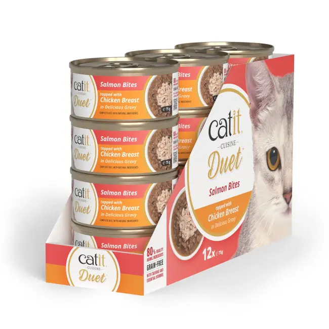 Catit Cuisine Duet Salmon Chicken 75g