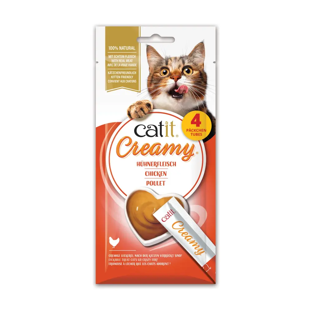 Catit Creamy Chicken Cat Treats. 40g Tubes