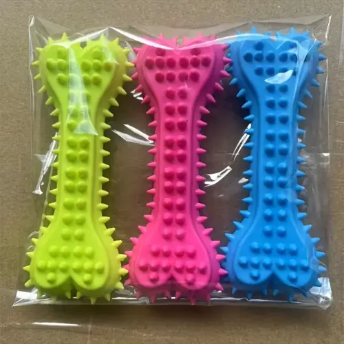 3PCS Spiked Love Bone Dog Toys