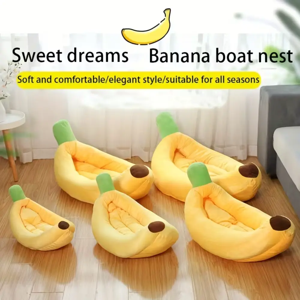Banana Shape Soft Pet Bed YL 45×70cm
