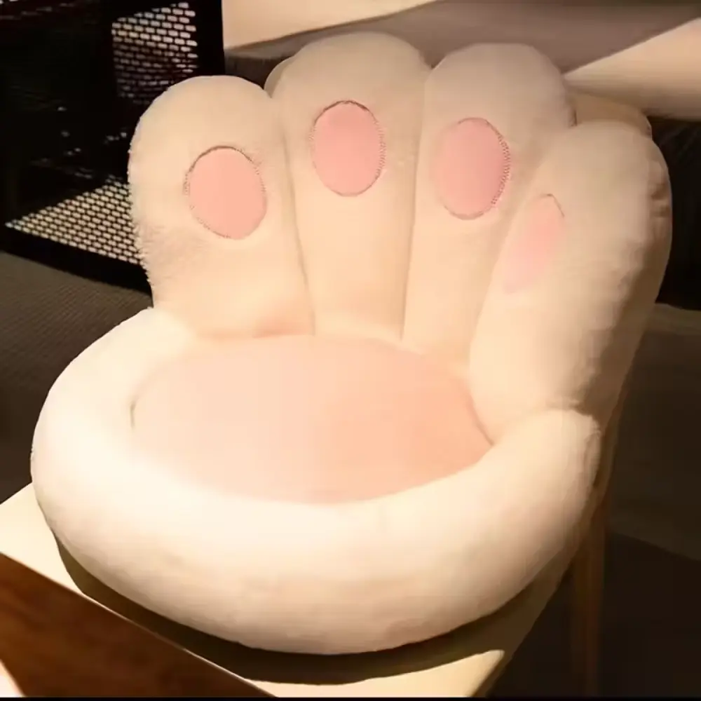 Cat Paw Cushion Sofa White 50×15×45cm