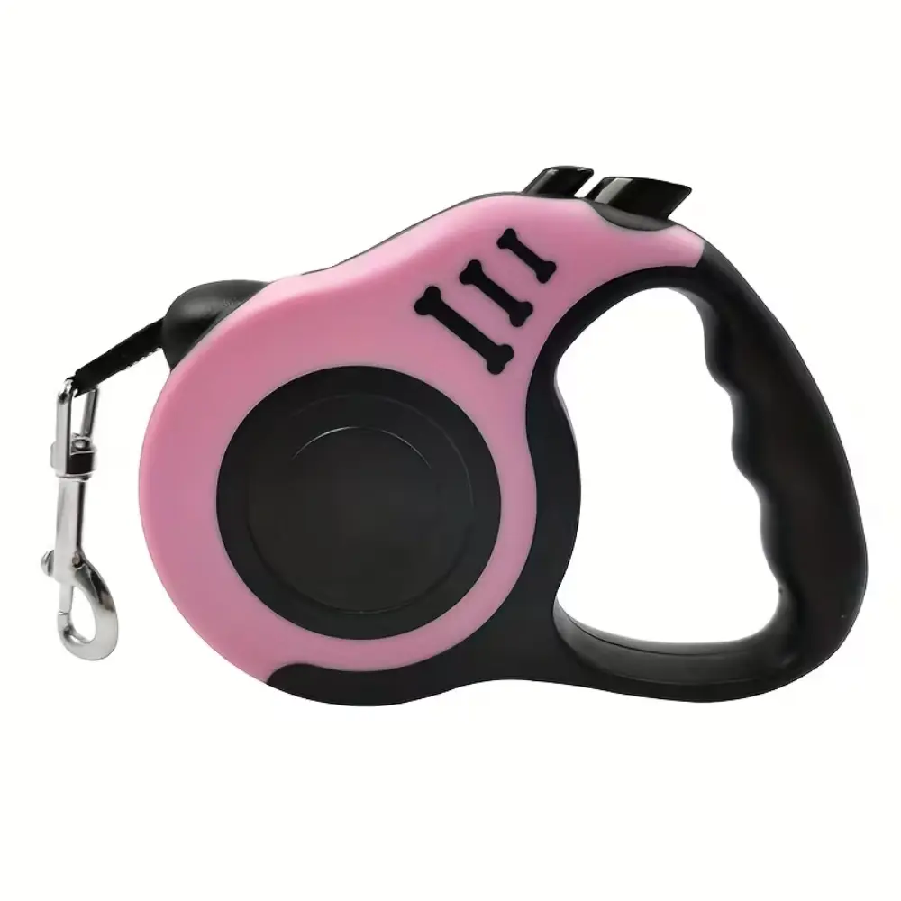Retractable Dog Leash Pink S