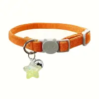 Star Pendant Cat Collar Orange