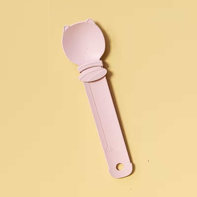 Cat Feeding Spoon Cats Pink
