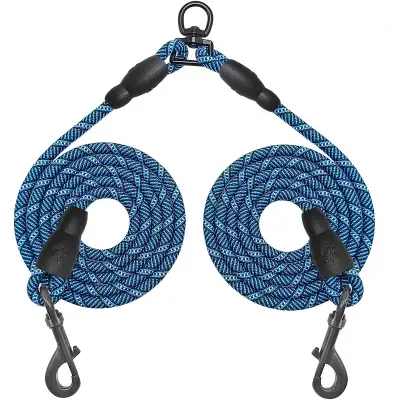 Twoin One Dog Leash Dogs Blu/BL M