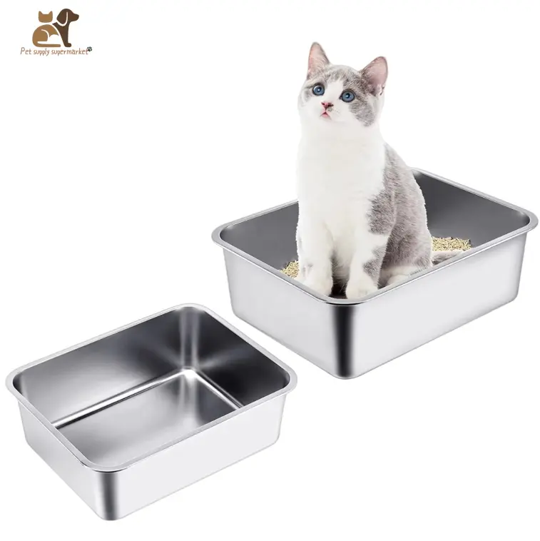 Kitten S Cat Litter Box Steel M Size 40cm x 35cm x 10cm
