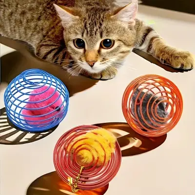 ful Spring Cat Toy 1pc Interactive Play Toy