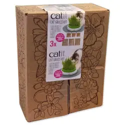 Catit Cat Grass Kit 3 Pcs Set