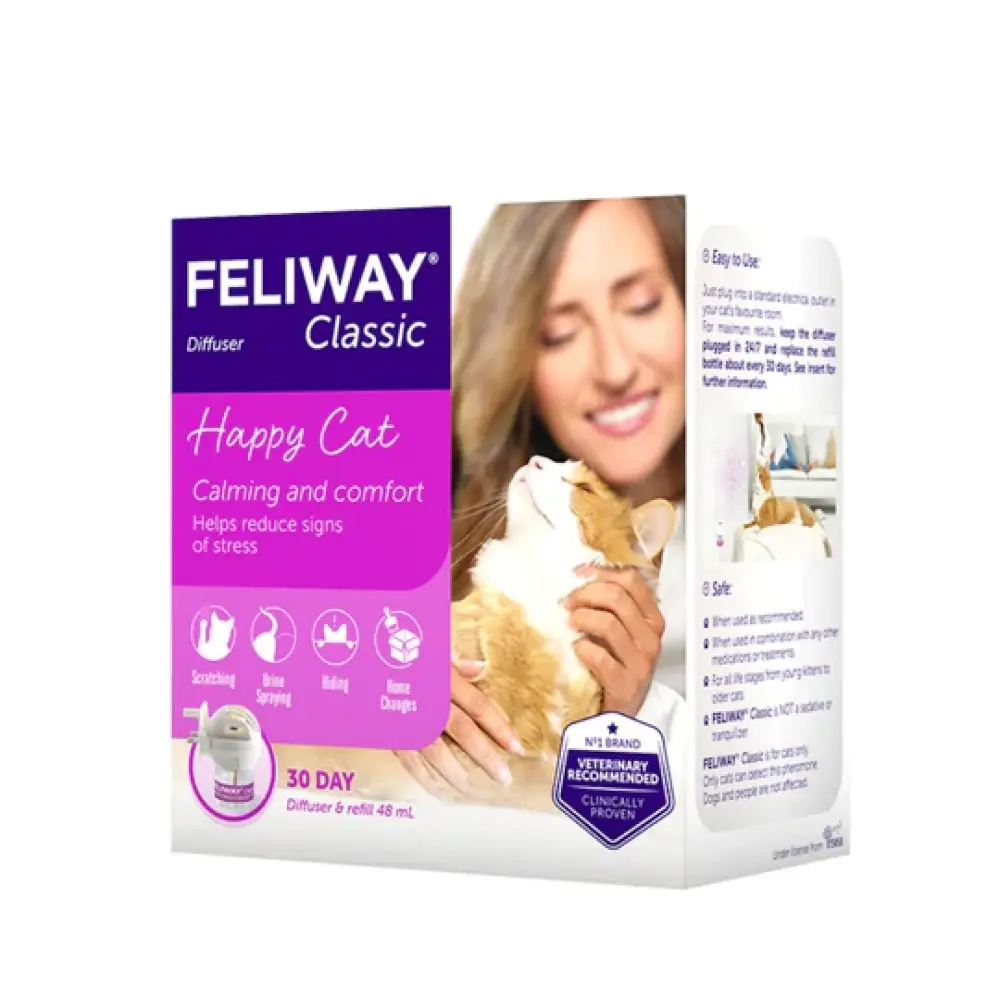 Feliway Classic Diffuser + Refill 48 ml by Feliway — Pet Accessories — PetAura Qatar