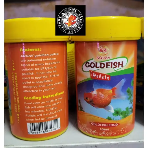 Aquav Gold Fish Foog Pellet 100 ML