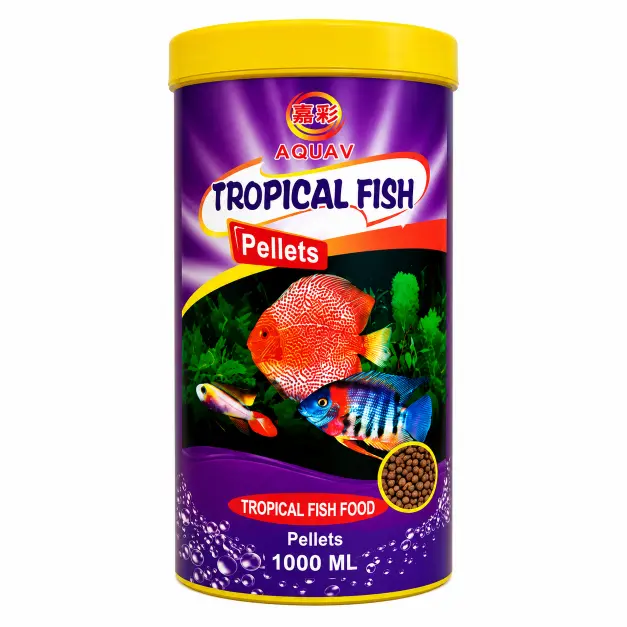 Aquav Tropical Pellets Fish Food 1000 ML