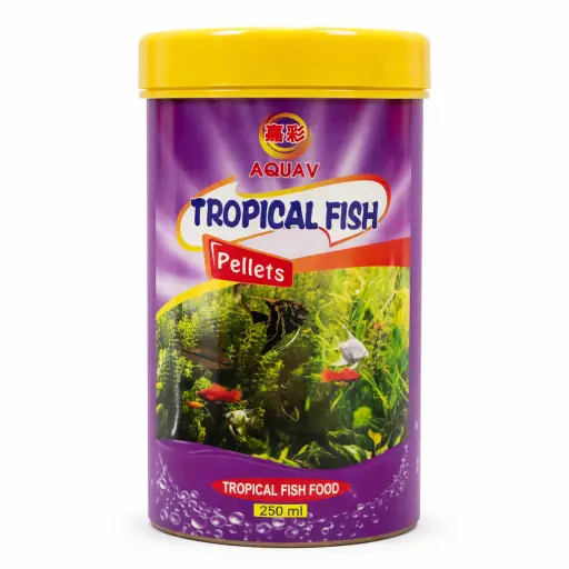 Aquav Tropical Fish Pellets 250 ML
