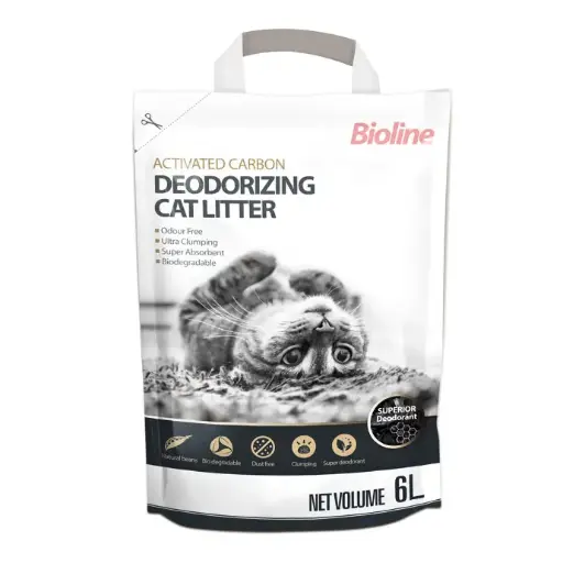 Bioline Activated Carbon Deodorizing Cat Litter 2.5 Kg