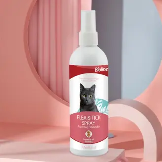 Bioline Flea Tick Spray Cat 175 ML