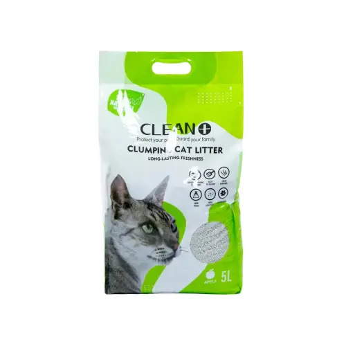 Clean Bentonite Cat Litter Apple Scent 5 L