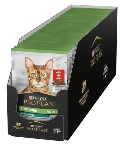 Purina Pro Plan Sterilised Cat Beef Gravy 85g