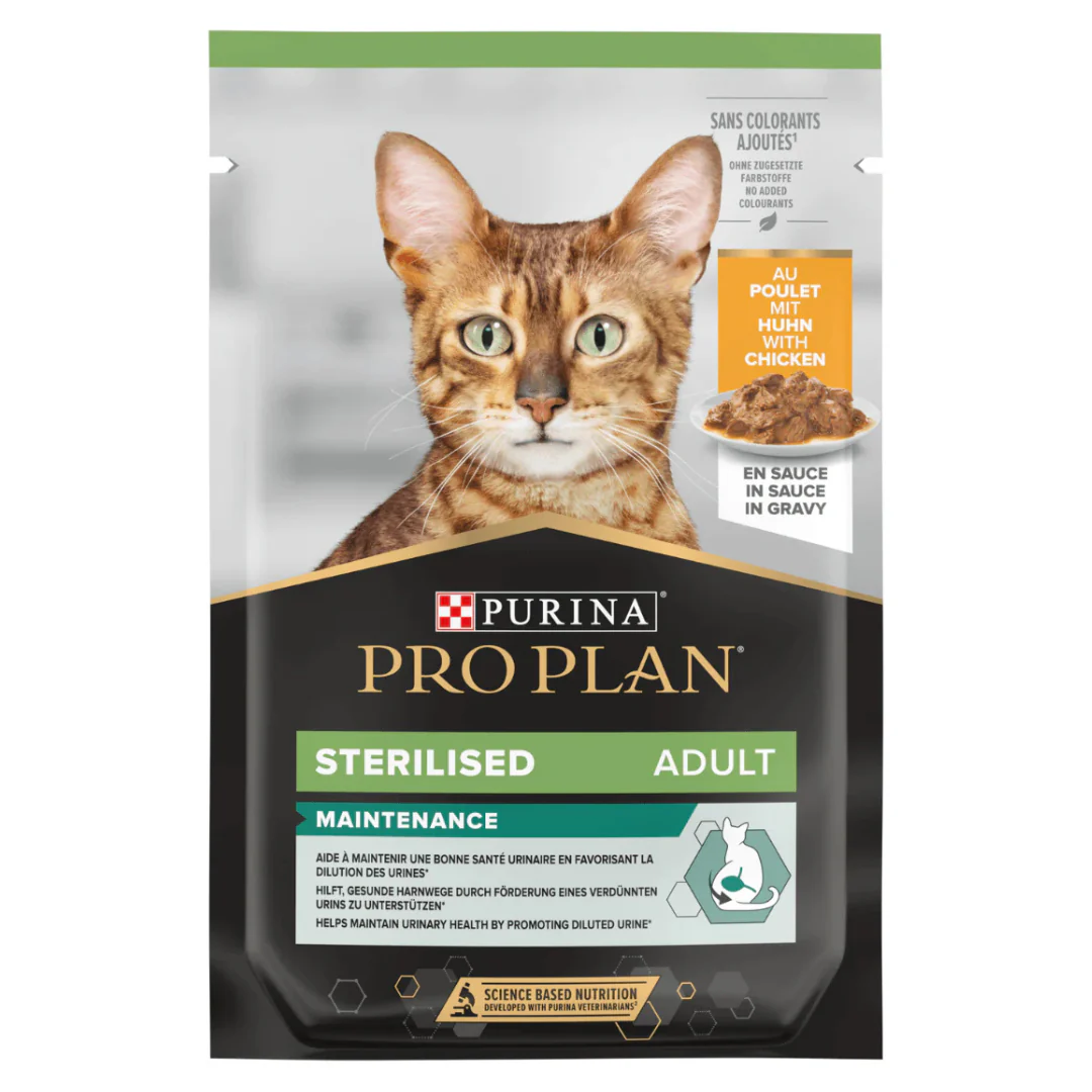 Purina Pro Plan Sterilised Cat Chicken Gravy 85g