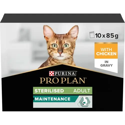 Purina Pro Plan Sterilised Cat Chicken Gravy MP 85g