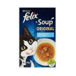 Felix Soup Original Cod Tuna & Plaice 6X48g