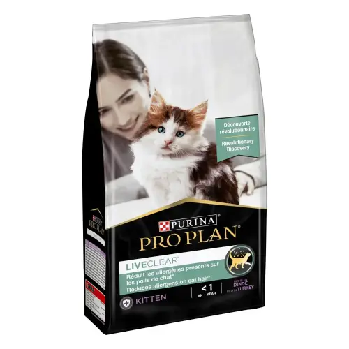 Purina Pro Plan Live Clear Kitten Allergen Turkey Dry Cat Food 1.4 kg
