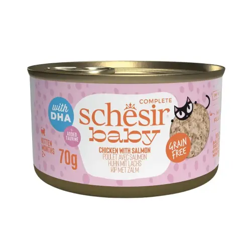 Schesir Baby Cat Whole Chicken Salmon 70g