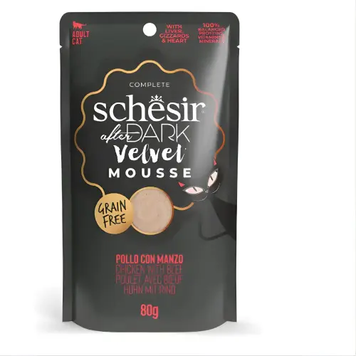 Schesir After Dark Cat Chicken & Beef Velvet 80g Pouch