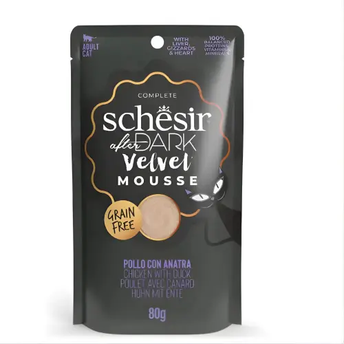 Schesir After Dark Velvet Cat Pouch Chicken Duck 80g