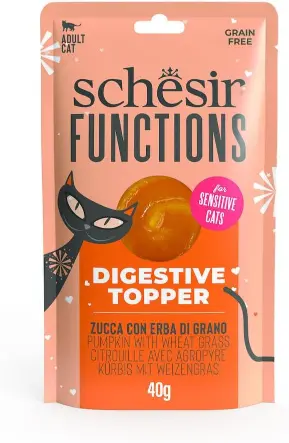 Schesir Functions Cat Pouch Pumpkin Wheatgrass Purée 40g