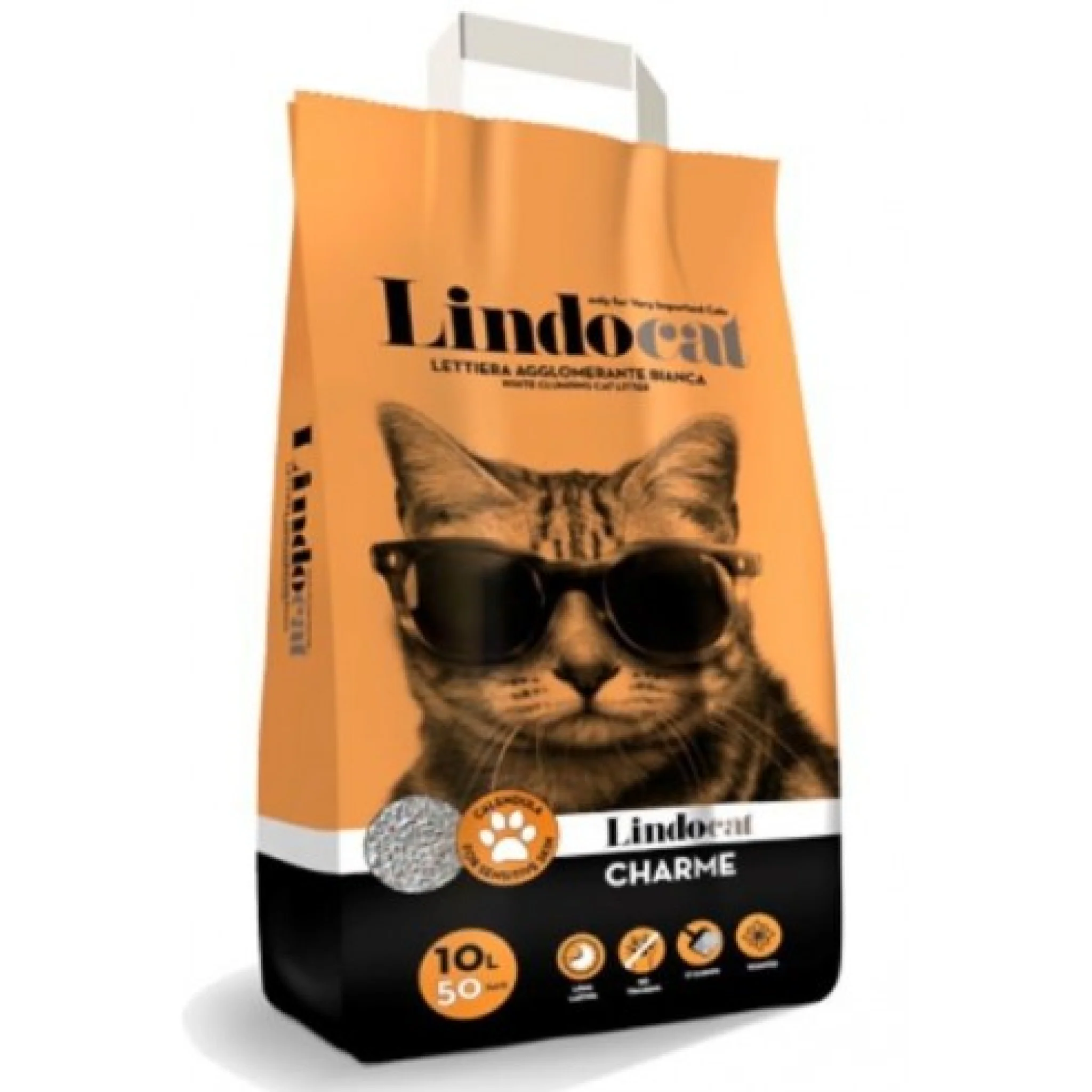 Lindo Cat White Bentonite Charme Amber Fragrance Cat Litter 10L