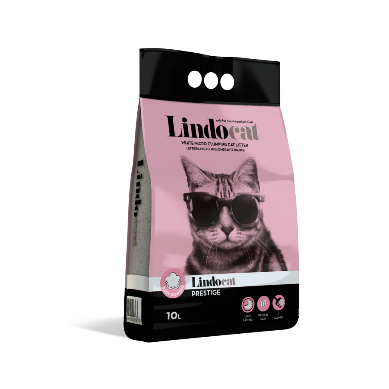 Lindo Cat White Bentonite Prestige Baby Powder Cat Litter  10L