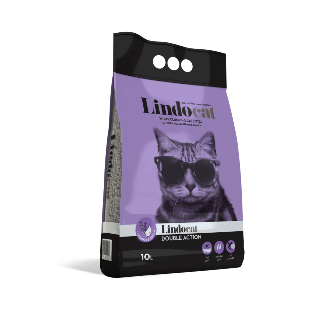 Lindo Cat White Bentonite Double Action Lavender Cat Litter 10 L