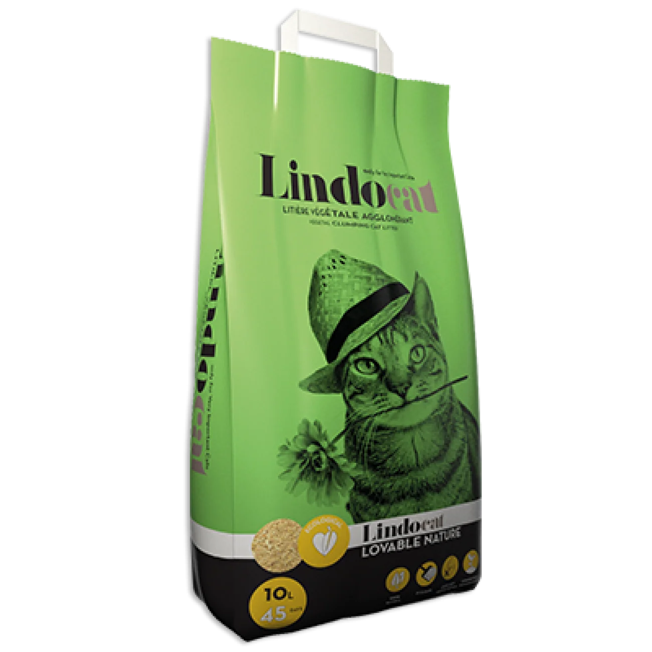 LindoCat Lovable Nature Biodegradable Clumping Cat Litter (Corn) 6 L