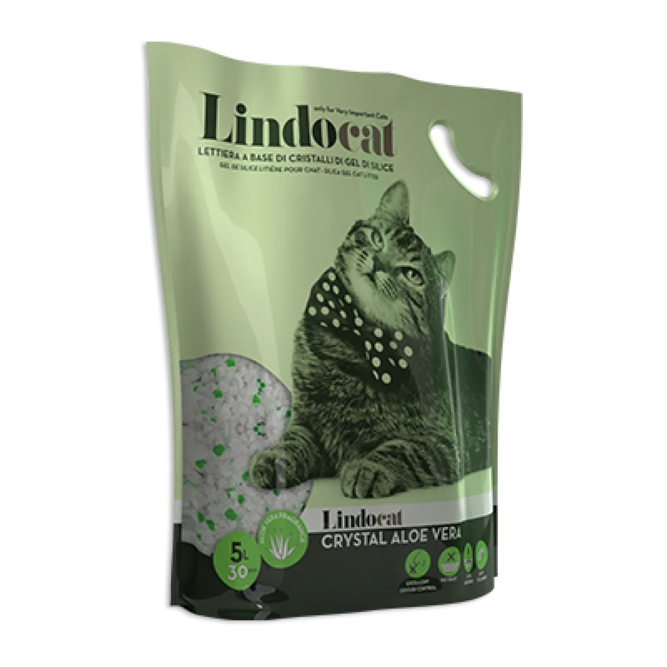 LindoCat Crystal Aloe Vera Scent (Silica Gel) Cat Litter  5L