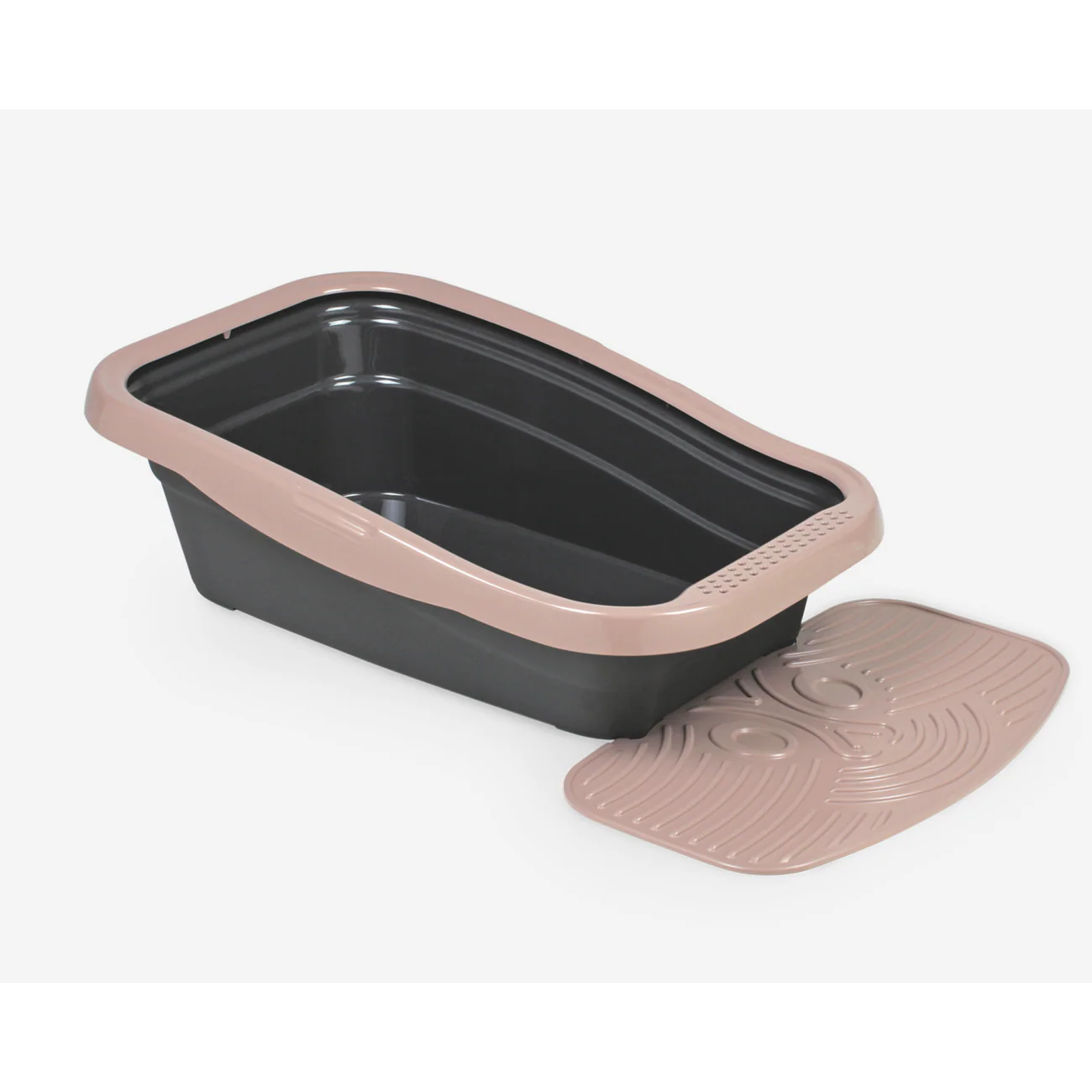 Nella Kit Cat Litter Tray Mat Light Pink 58 x 36.5 x 18 cm