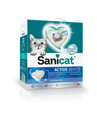 Sani Cat Active White Unscented Cat Litter 6L
