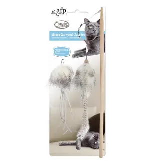 AFP Classic Comfort Mouse Cat Wand Set