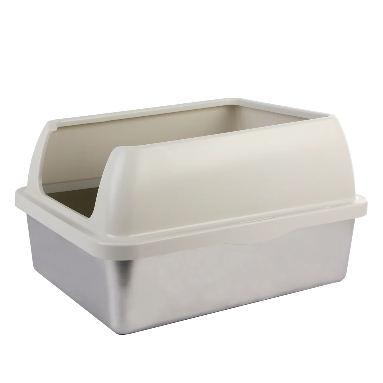 Go Fresh Enclosed Stainless Steel Cat Litter Box