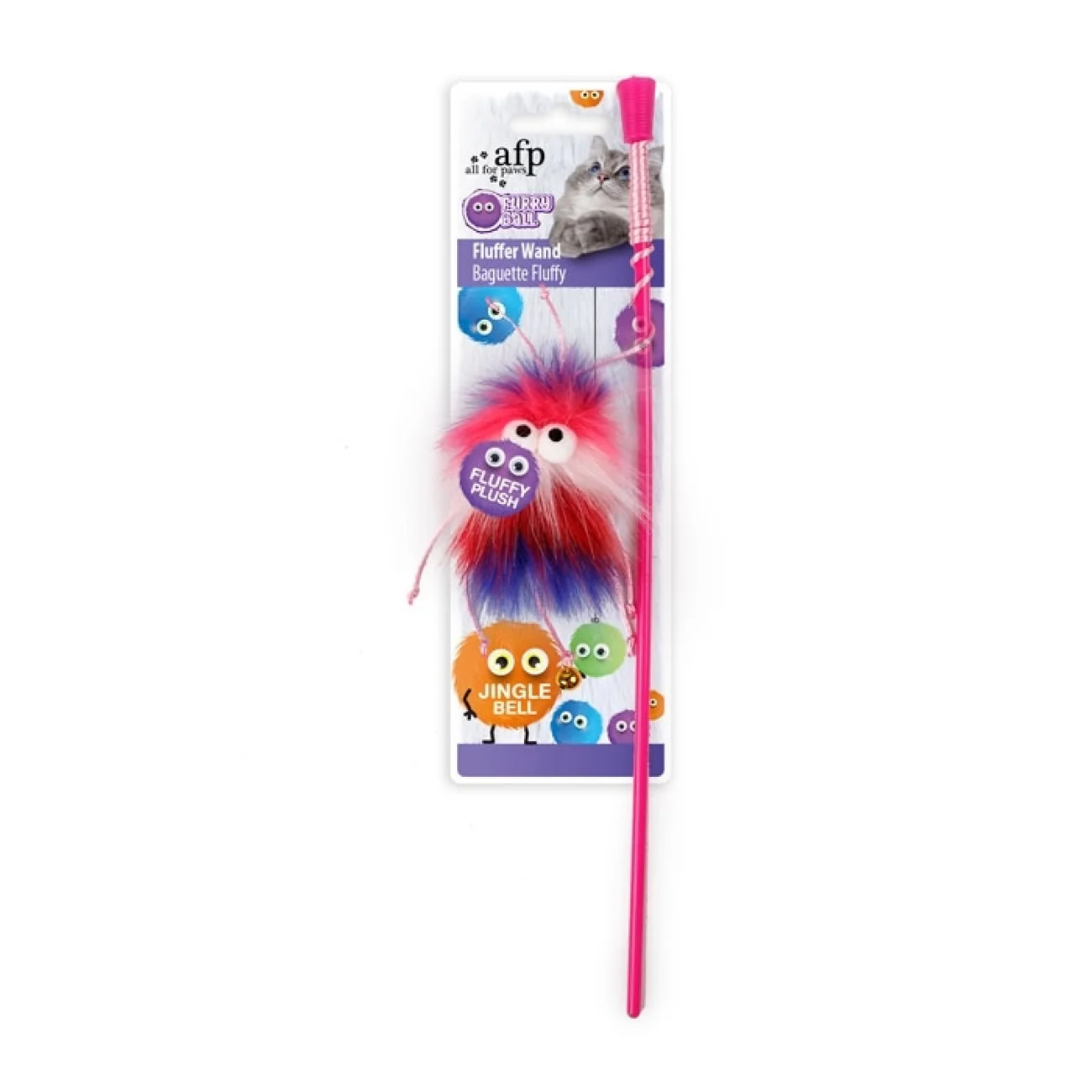 AFP Fluffer W Pink Cat & Dog Toy