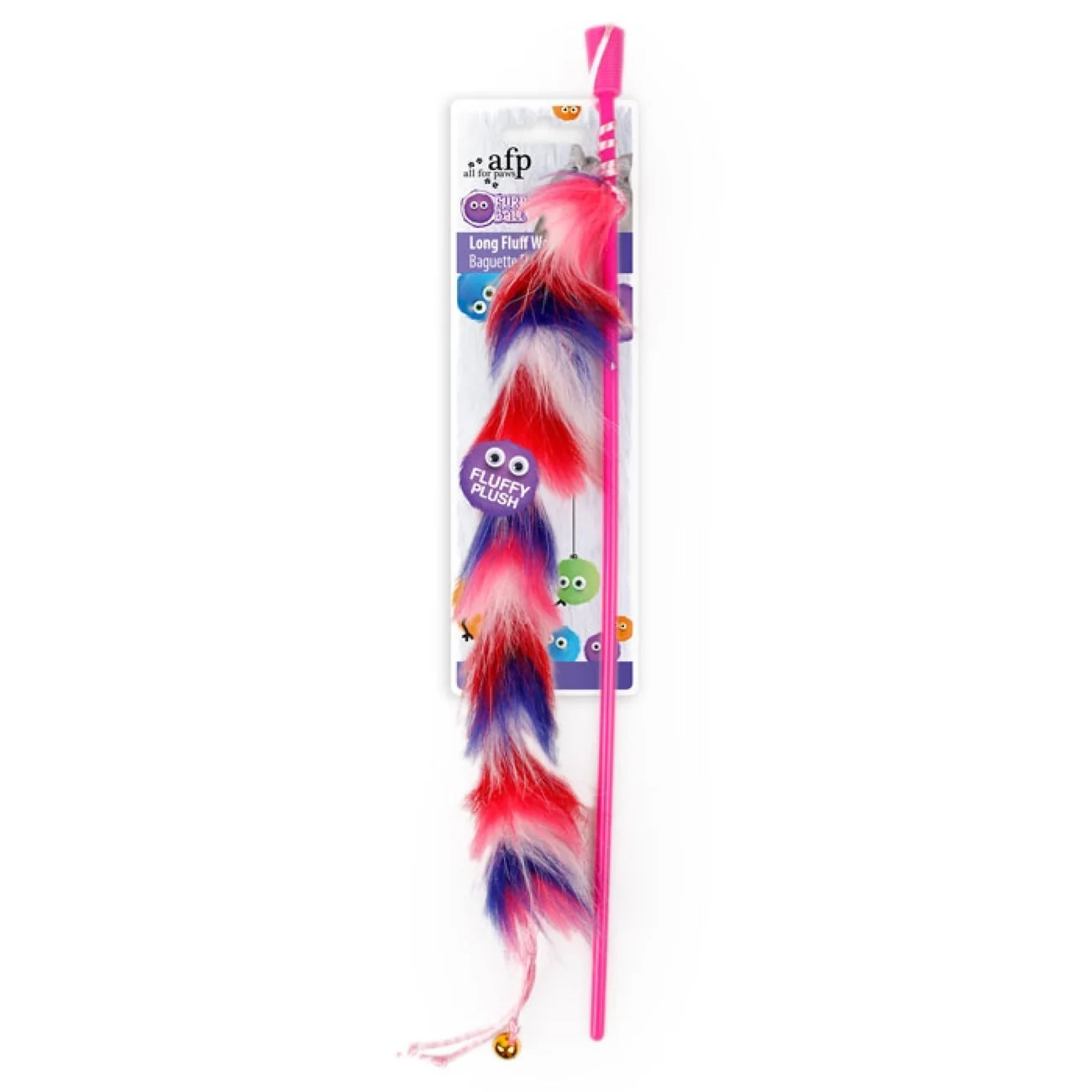 AFP Long Fluff W Red Cat & Dog Toy