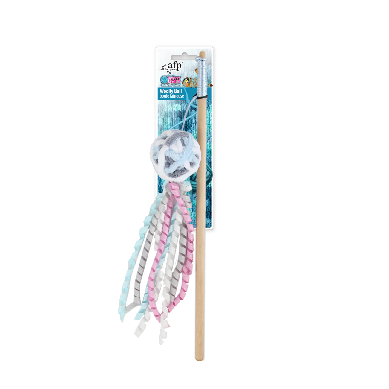 AFP Knotty Habit Woolly Ball Blu Dog & Cat Toy
