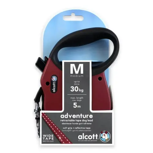 Alcott Leash 5M Medium Red