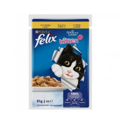 Felix Kitten Chicken Pouch 85g