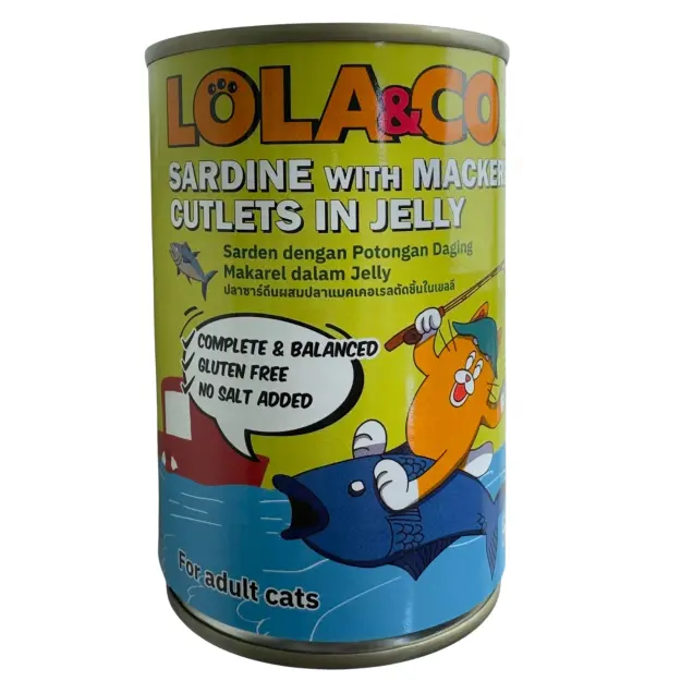 Lola&Co Sardine Mackerel Cutlets Jelly 400g