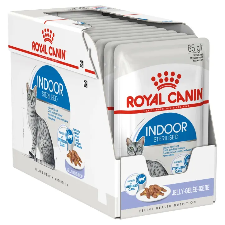 Royal Canin Indoor Jelly Wet Cat Pouches 85g