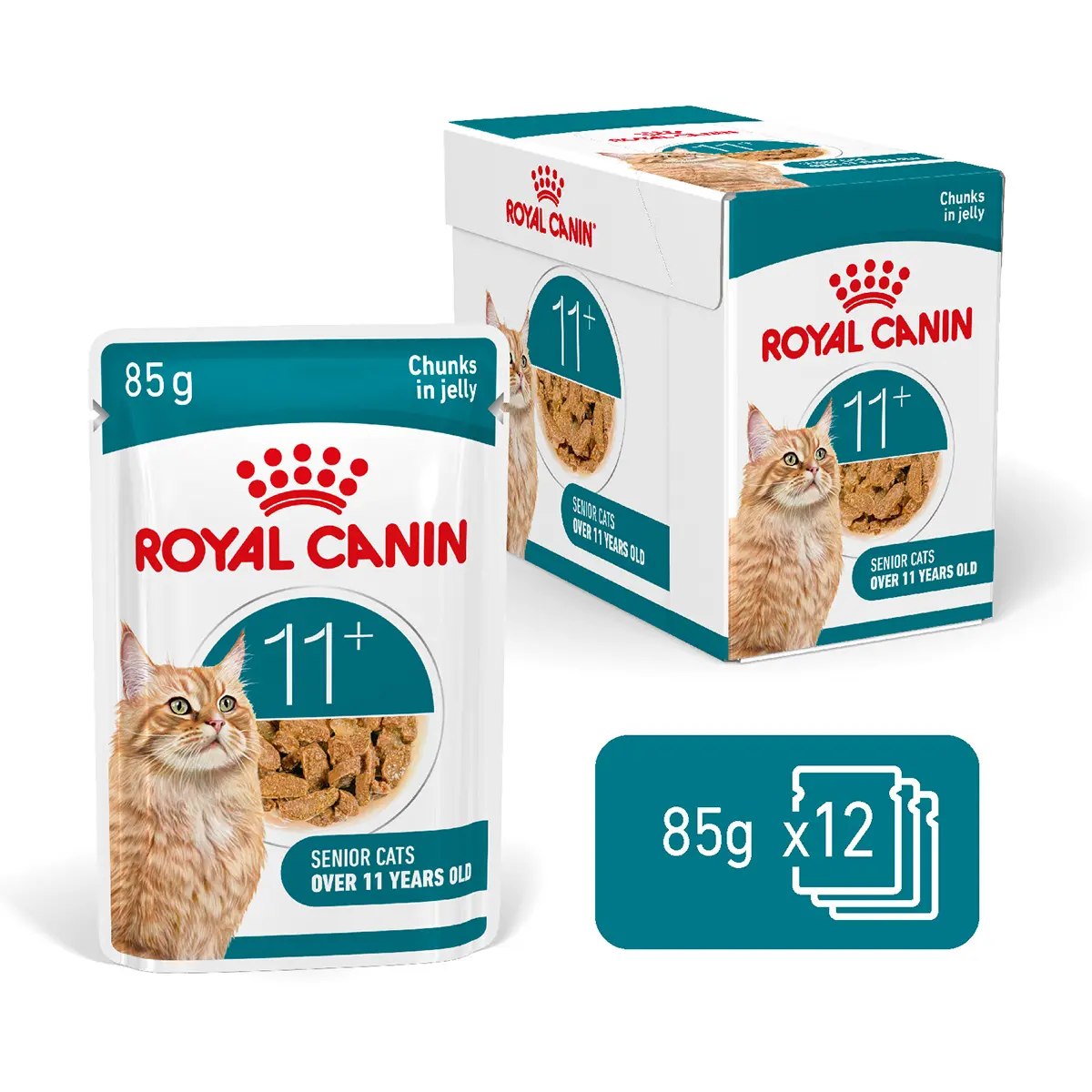 Royal Canin Ageing 11+ Jelly Cat Wet Cat Pouches 85g