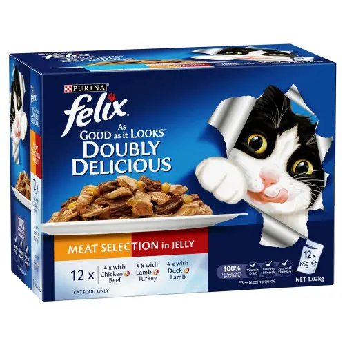 Felix Agail Doubly Delicious Meat Selectionncp 85g