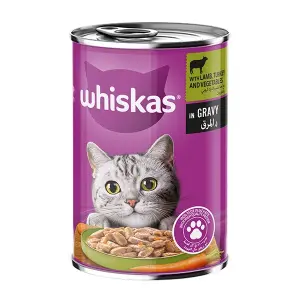 Whiskas Lamp Turkey Veg Gravy Tin 400g