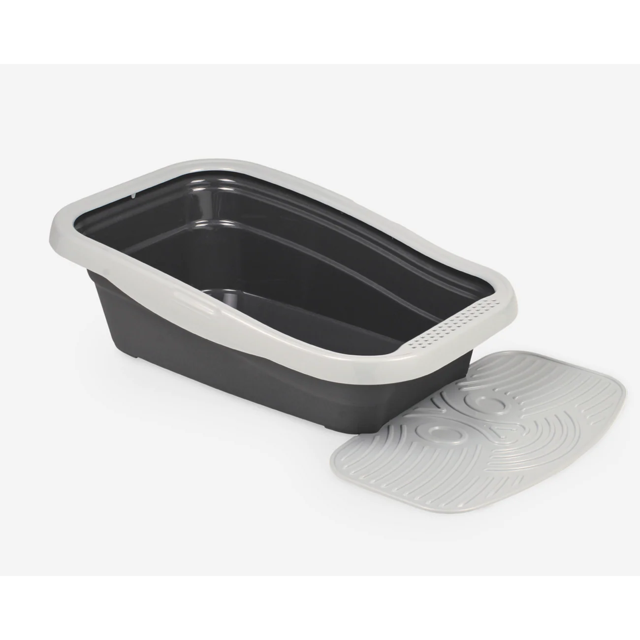 Nella Kit Cat Litter Tray Mat Grey 58 x 36.5 x 18 cm