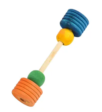 Barbell Wooden Tyre Toy
