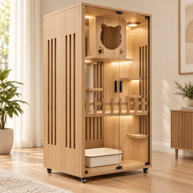 Luxury Multi-Level Cat Mansion (Cat House) — PetAura Qatar